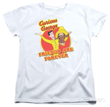 Womens: Curious George - Friends
