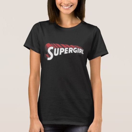 Supergirl Red and White Logo T-Shirt