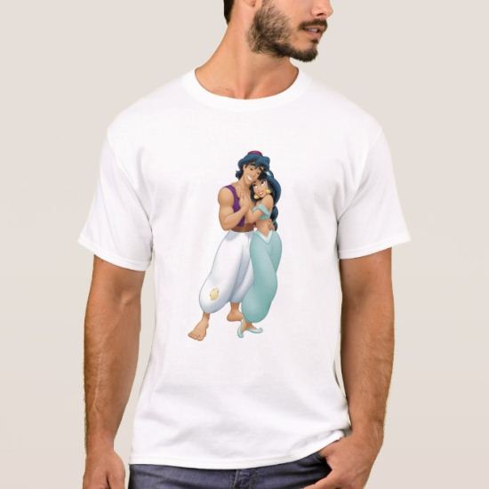 Aladdin's Aladdin and Jasmine Hugging T-Shirt