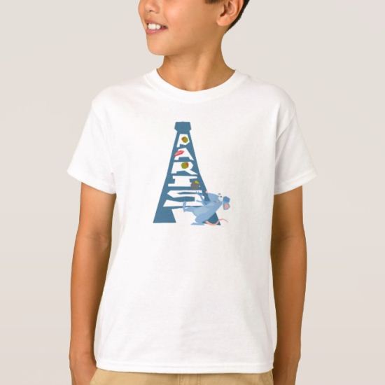 Ratatouille Remy by Eiffel Tower Disney T-Shirt