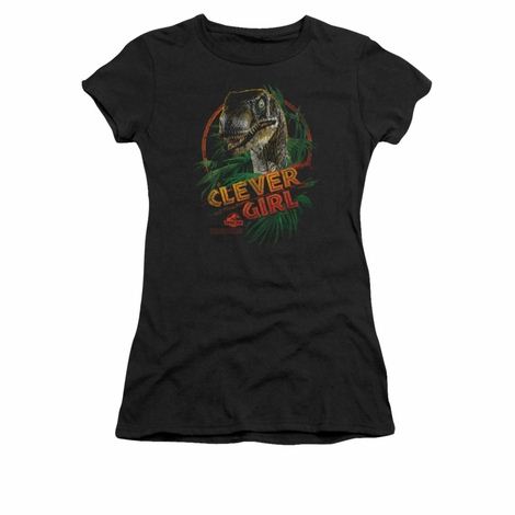 Jurassic Park Clever Girl Juniors T Shirt