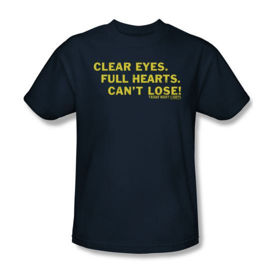 Friday Night Lights Shirt Clear Eyes Navy T-Shirt