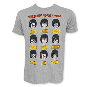 Bob's Burgers Faces Of Tina Tee Shirt