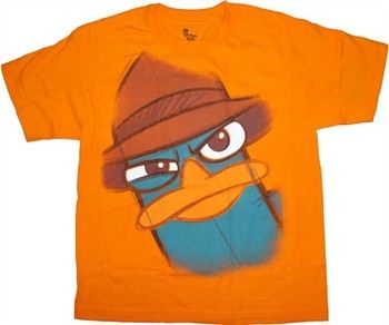 Phineas and Ferb Drawn Perry the Platypus Youth T-Shirt