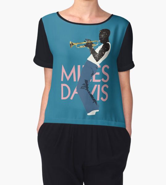 Miles Davis Women's Chiffon Top by Gabatron3000 T-Shirt