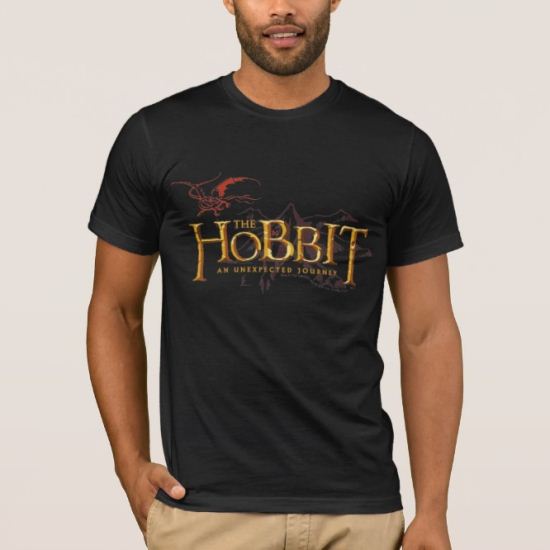The Hobbit Logo Over Mountains T-Shirt