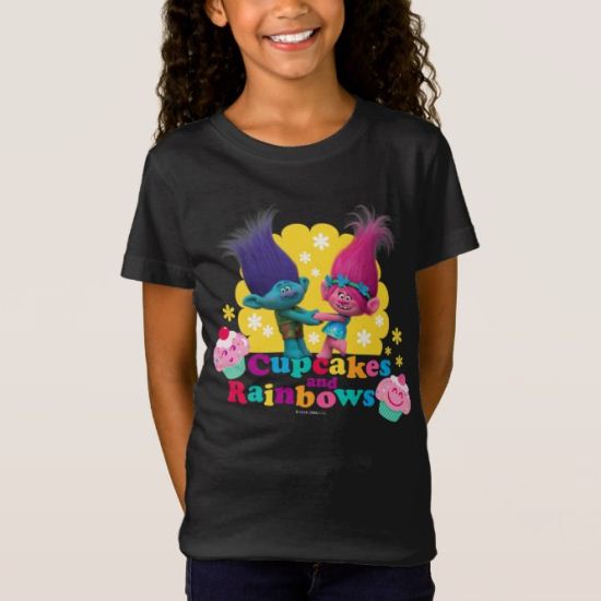Trolls | Poppy & Branch - Cupcakes and Rainbows T-Shirt