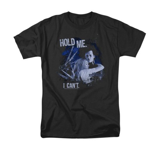 Edward Scissorhands Shirt Hold Me Adult Black Tee T-Shirt
