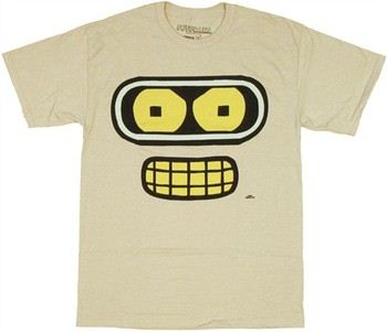 Futurama Bender Rodriguez Face T-Shirt