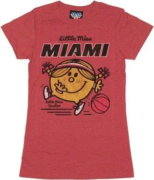 National Basketball Association Little Miss Miami Heat Baby Doll Tee by JUNK FOOD