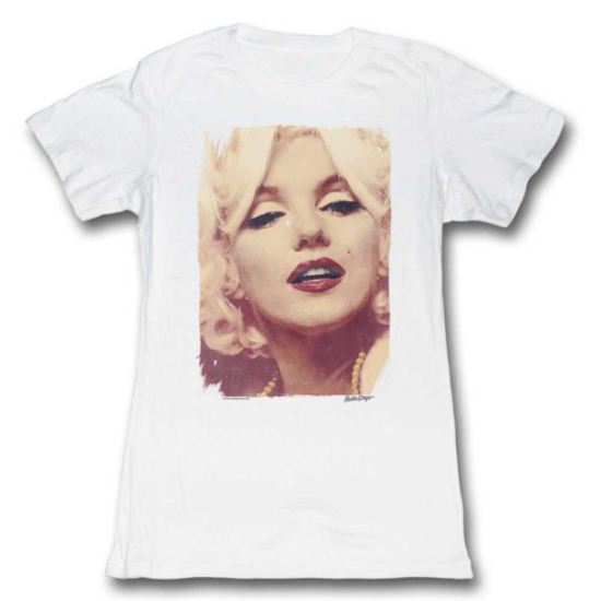 Marilyn Monroe Shirt Juniors Classic Photo White T-Shirt