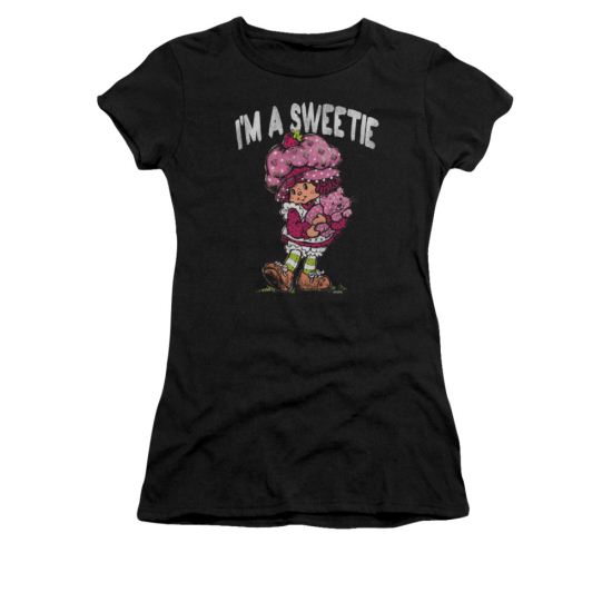 Strawberry Shortcake Shirt Juniors Sweetie Black Tee T-Shirt