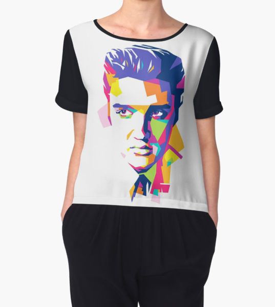 Elvis Presley Women's Chiffon Top by prayitno T-Shirt
