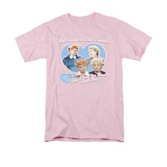 I Love Lucy Shirt Always Best Friends Adult Pink Tee T-Shirt