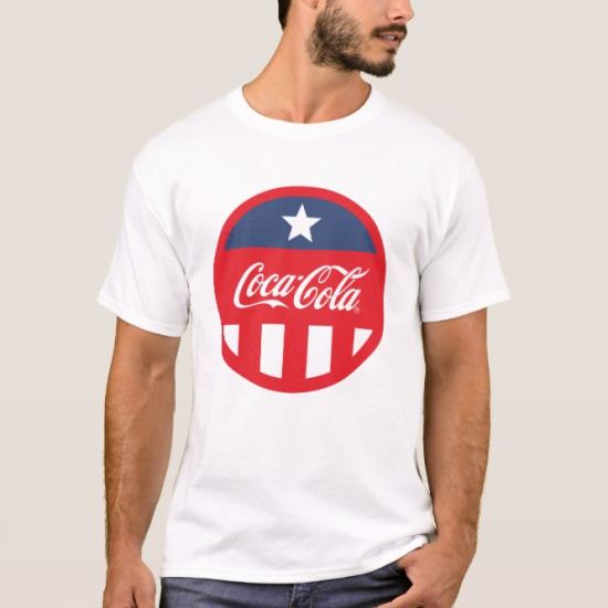 Coca-Cola Logo One Star & Stripes T-Shirt