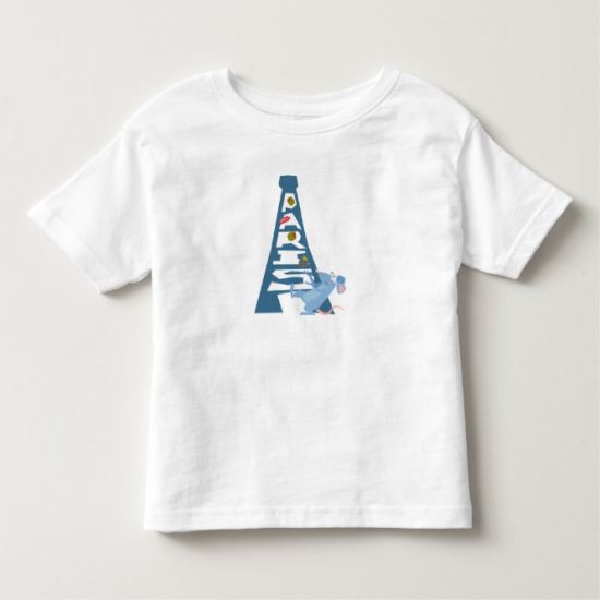 Ratatouille Remy by Eiffel Tower Disney Toddler T-shirt