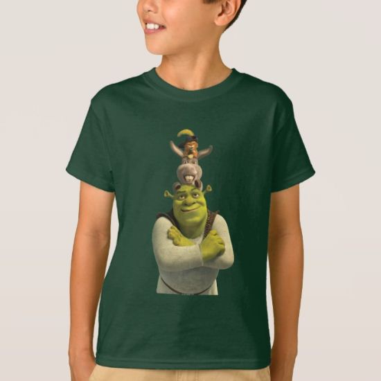 Puss In Boots, Donkey, And Shrek T-Shirt