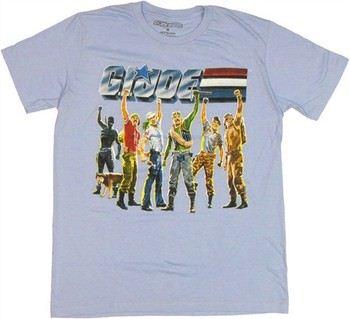 GI Joe Squad Six Fists Raised T-Shirt Sheer