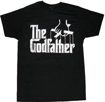 Godfather Logo Black T-Shirt Sheer