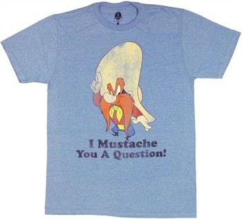 Looney Tunes Yosemite Sam I Mustache You a Question T-Shirt