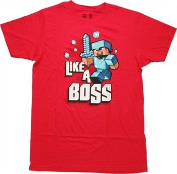 Minecraft Like a Boss T-Shirt
