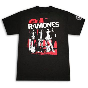 Ramones Red CBGB Street Black Graphic T-Shirt