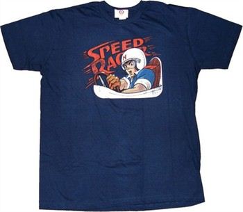 Speed Racer Distressed Print T-Shirt Sheer