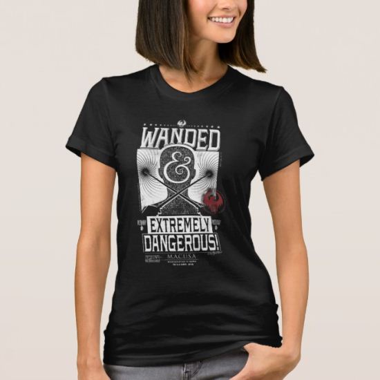 Wanded & Extremely Dangerous Wanted Poster - White T-Shirt