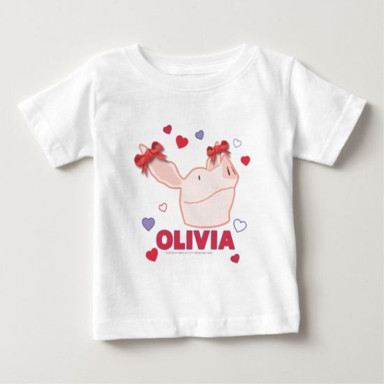 Olivia - Hearts Baby T-Shirt