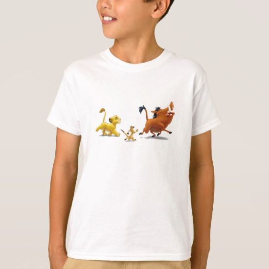 Lion King Simba cub timon pumbaa singing trotting T-Shirt