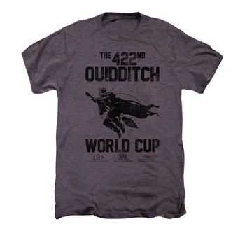 Harry Potter Quidditch World Cup Adult Premium Moth Heather T-Shirt from Warner Bros.