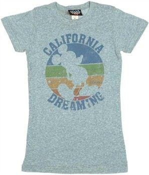 Disney Mickey Mouse California Dreaming Baby Doll Tee by JUNK FOOD