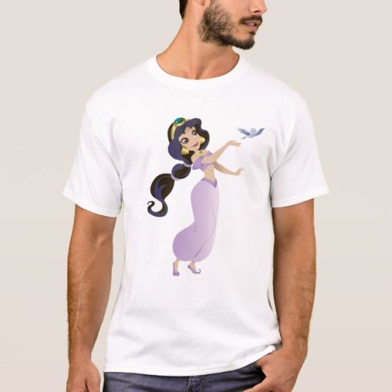 Aladdin Jasmine releasing setting free bird flying T-Shirt