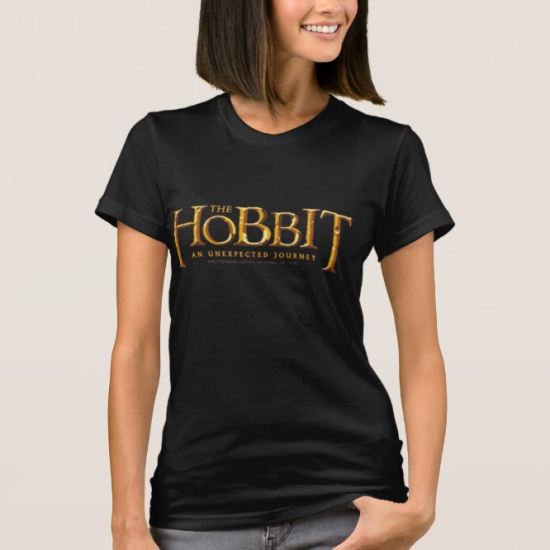 The Hobbit Logo Gold T-Shirt