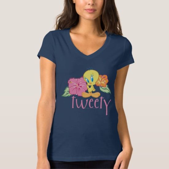 Tweety Tropical Flowers T-Shirt