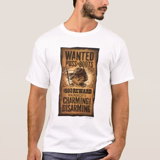 Wanted Puss in Boots T-Shirt