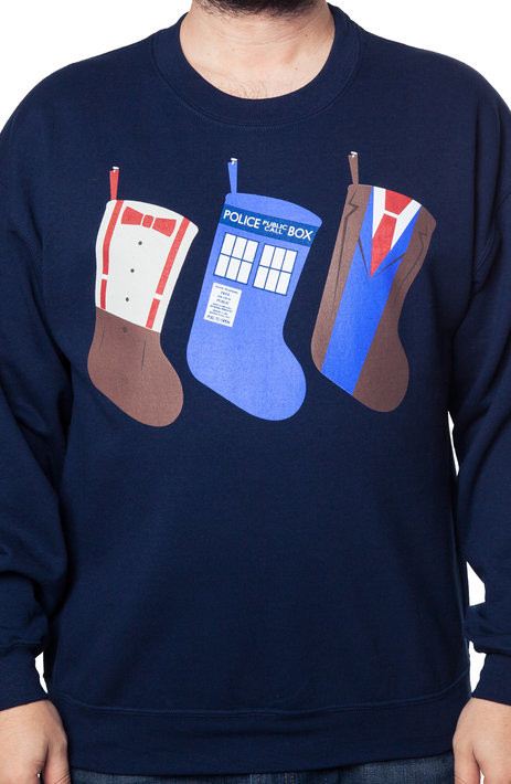 Doctor Who Christmas Stockings Sweatshirt