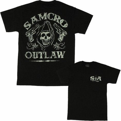 Sons of Anarchy SAMCRO Outlaw T Shirt