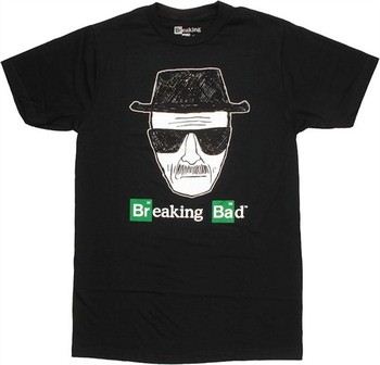 Breaking Bad Walter as Heisenberg Sketch T-Shirt Sheer