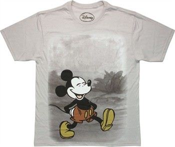 Disney Mickey Mouse Trail Walk T-Shirt Sheer