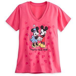 Mickey and Minnie Mouse Tee for Women