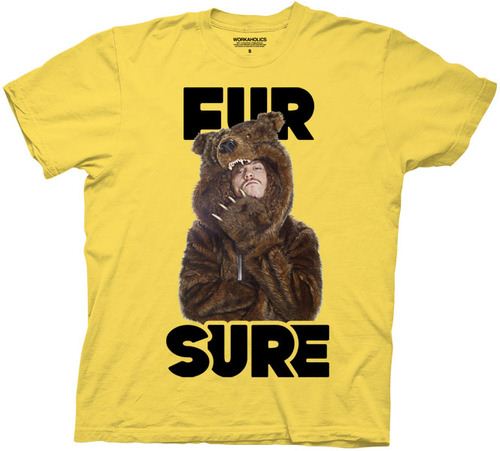 Workaholics Fur Sure Blake Adult Yellow T-Shirt