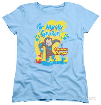 Womens: Curious George - Messy George