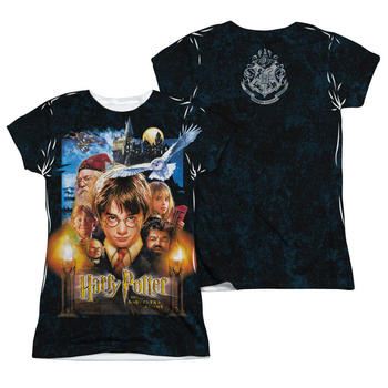 Harry Potter And The Sorcerer's Stone Sublimation Print Juniors T-Shirt from Warner Bros.