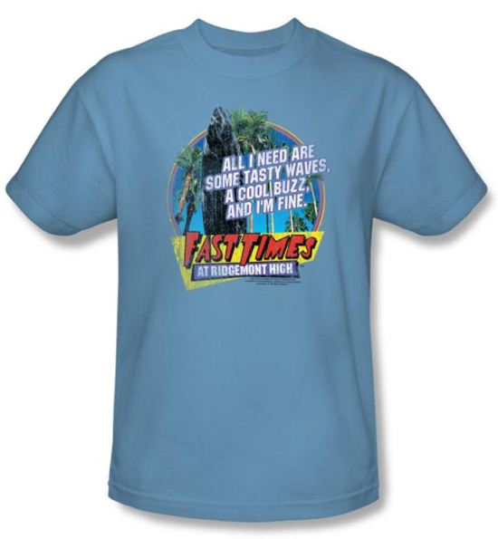 Fast Times At Ridgemont High T-Shirt Tasty Waves Carolina Blue Shirt