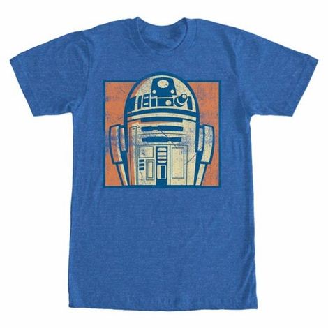 Star Wars R2D2 Block Portrait T-Shirt