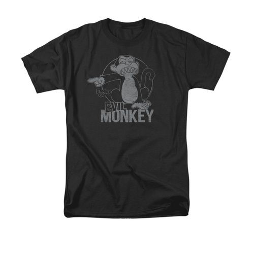 Family Guy Evil Monkey Adult Black T-Shirt