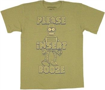 Futurama Bender Please Insert Booze T-Shirt