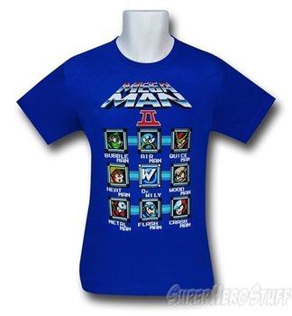 Mega Man Group Boxes T-Shirt