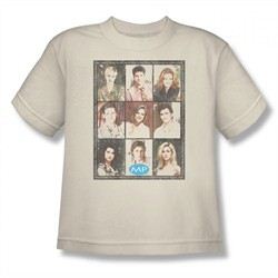 Melrose Place Shirt Kids Cast Squares Cream T-Shirt